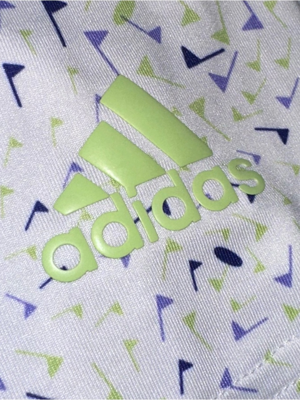 Adidas Golf Lakewood National Polo Men's XL Off White Flag Print Parley - Picture 8 of 10